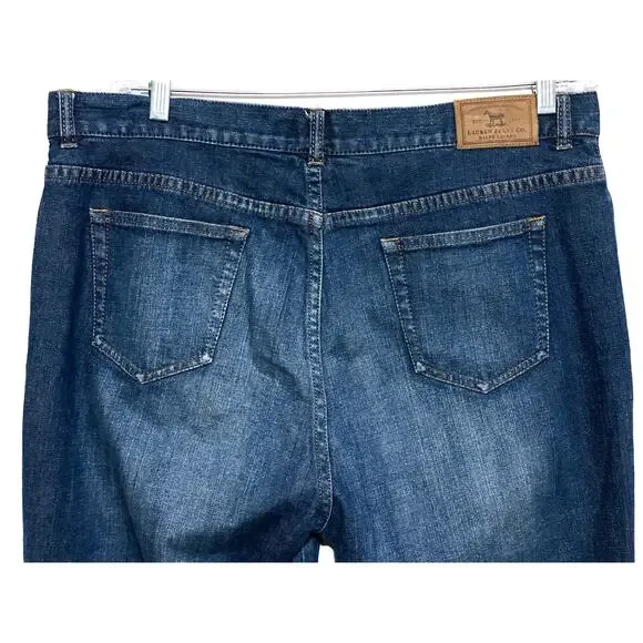 Ralph Lauren Jeans Co Bootcut Western Embroidered Leg Womens 14P 14 Petite - Picture 4 of 11